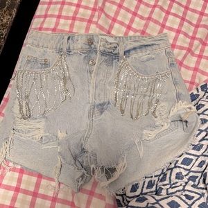 Adika rhinestone shorts